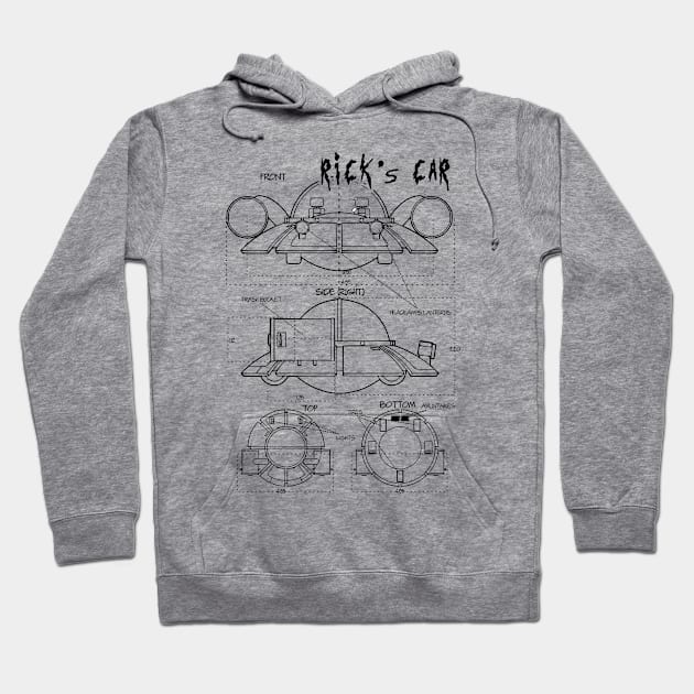 Rick's car Hoodie by sisidsi